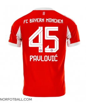 Billige Fotballdrakt Bayern Munich Aleksandar Pavlovic #45 Replika Hjemmedrakt 2025-26 Kortermet Billige Fotballdrakt Bayern Munich Aleksandar Pavlovic #45 Replika Hjemmedrakt 2025-26 Kortermet